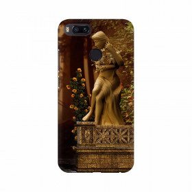 Lady Stitting in a wall Artificial Mobile Case Cover