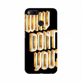 Gold Color Text Effect Mobile Case Cover