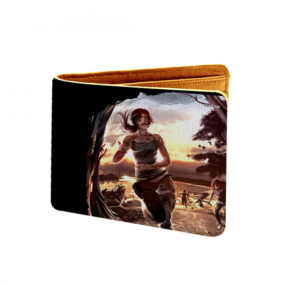 Dropship Tomb Raider Design Multi color Canvas, Artificial Leather Wallet