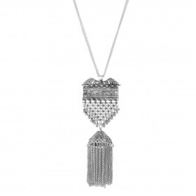 Dropship Afghani Designer Turkish Style Oxidised German Silver Chandbali Necklace Pandent Jewellery