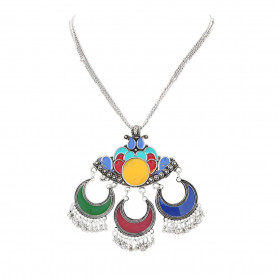 Dropship Afghani Designer Turkish Style Vintage Oxidised German Silver Tribal Necklace Pandeant Antique Jewellery Boho Gypsy