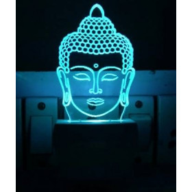 Dropship Multicolor God Gautama Buddha Latest Design Night Lamp (Screwless)