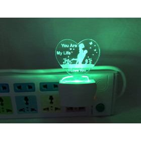 Dropship Multicolor You Are My Life Night Lamp (Screwless)