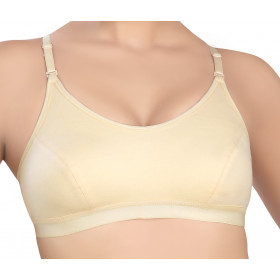 Dropship Sports Bra Fixed Strap Non Padded Wire Free Full Coverage-Skin