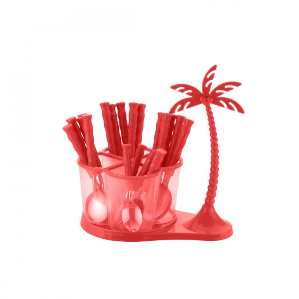 Dropship Dining/Cutlery Set with Coconut Tree Design stand